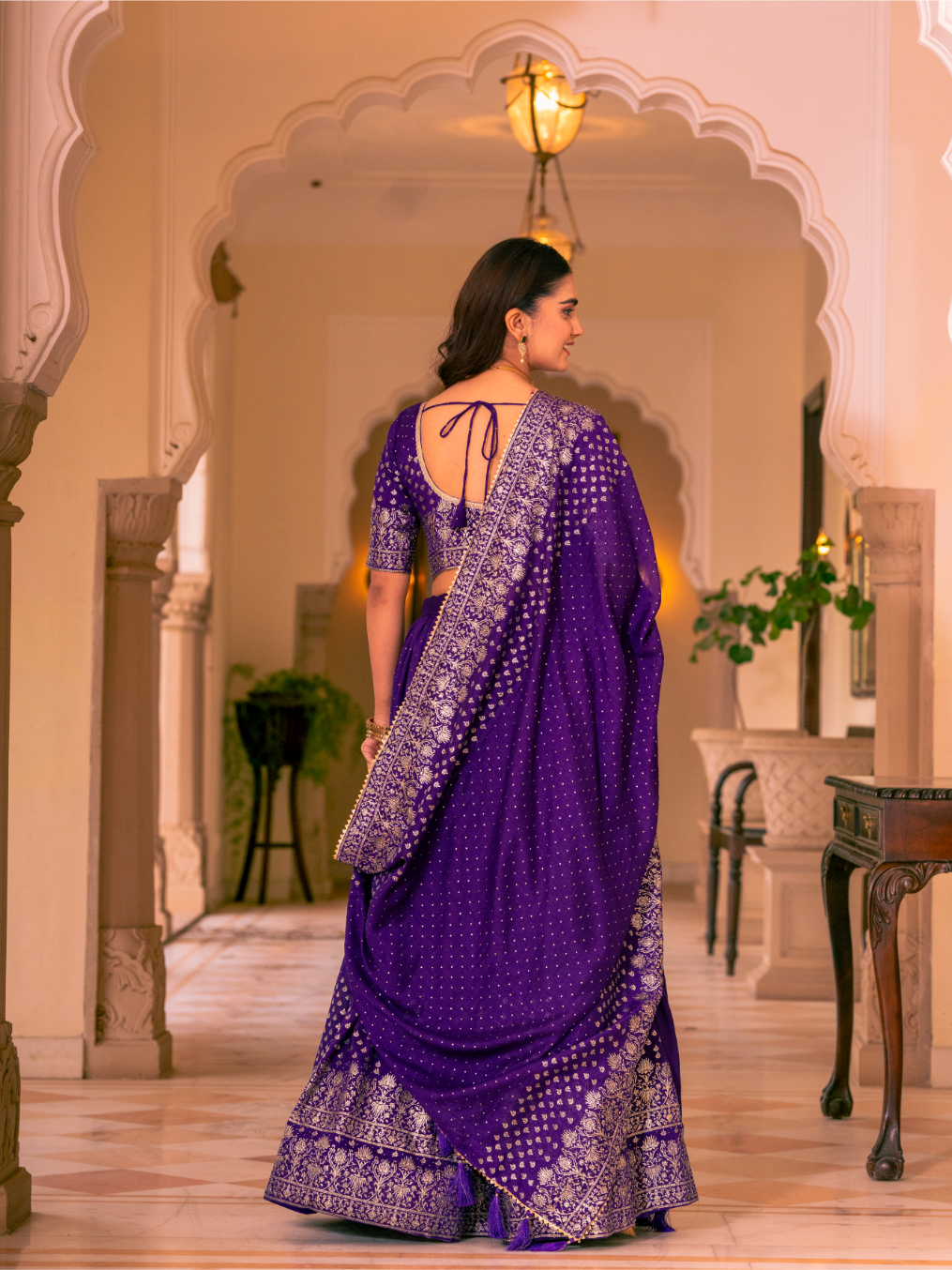 Purple Lehenga Choli Set